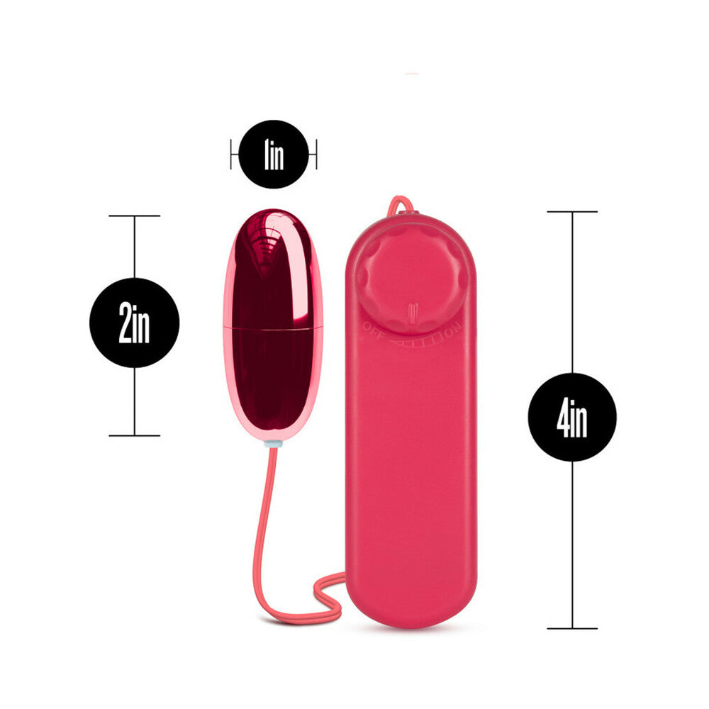 B Yours Power Bullet Remote-Controlled Egg Vibrator Cerise - Fantasies Boutique