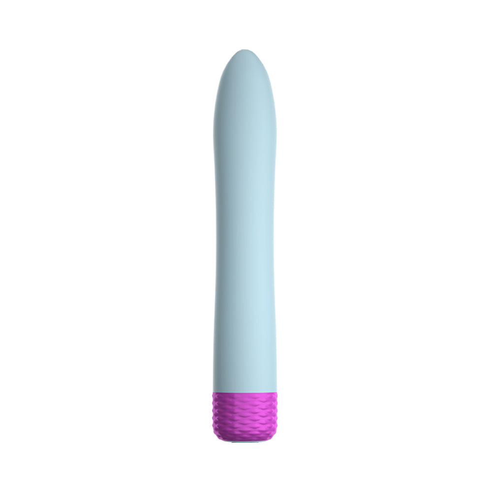 FemmeFunn Densa Bullet Rechargeable Dual Density Silicone Slimline Vibrator Light Blue - Fantasies Boutique