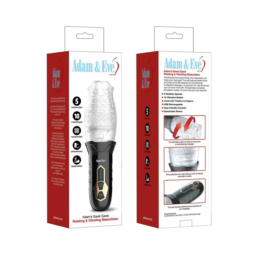 Adam & Eve Adam's Gawk Rotating & Vibrating Masturbator