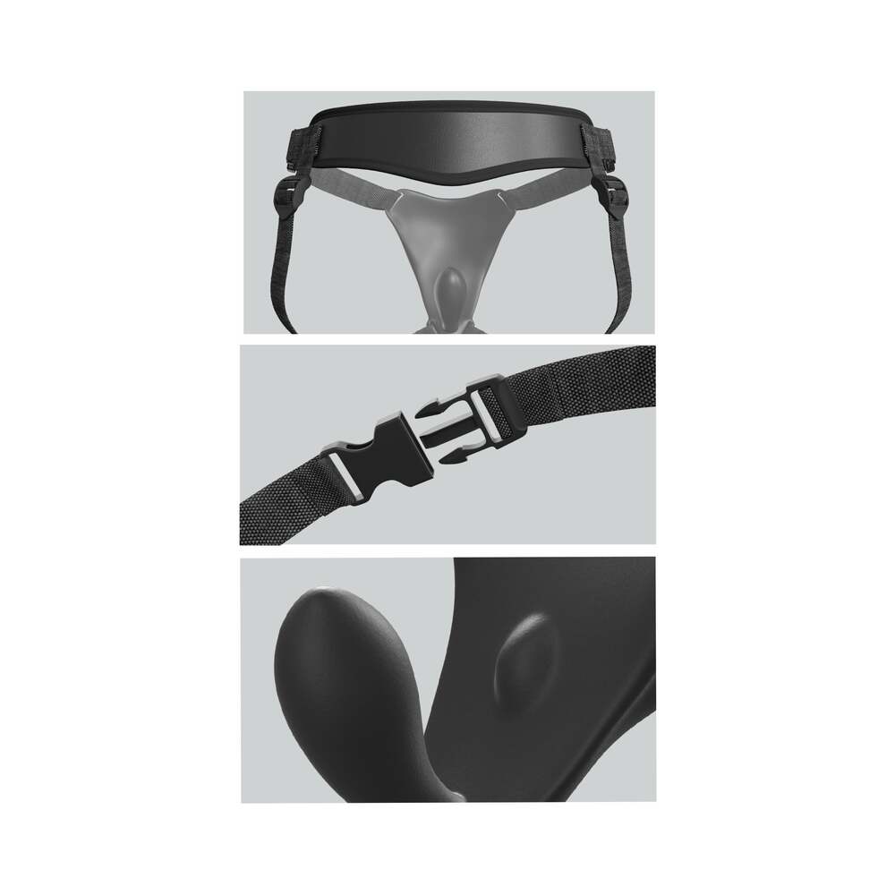 Body Dock G-Spot Pro Vibrating Silicone Strap-On Harness - Fantasies Boutique