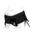 SpareParts Sasha Cinch Booty Short Harness Black Size 3XL