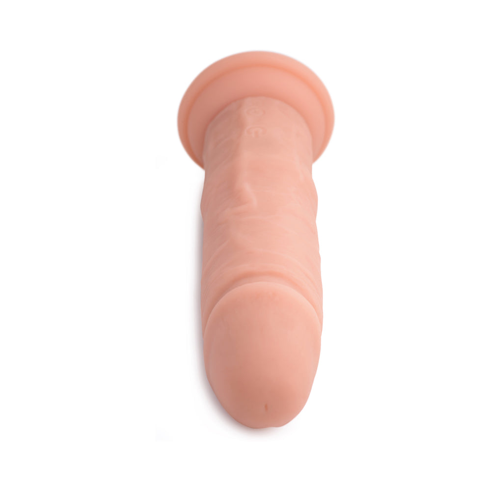 Curve Toys Big Shot 7 in. Vibrating Silicone Dildo with Suction Cup Light - Fantasies Boutique