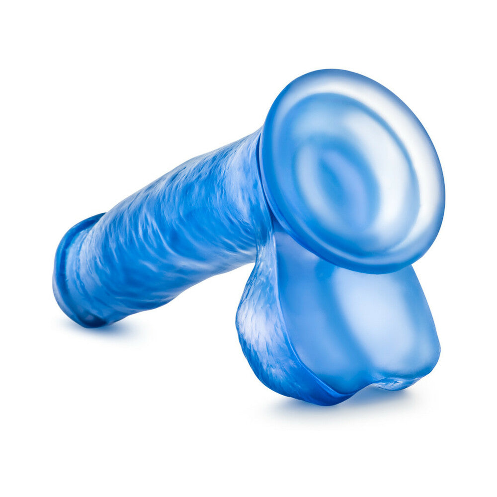 B Yours Sweet 'n Hard 1 Realistic 7 in. Dildo with Balls Blue - Fantasies Boutique