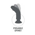 King Cock 10 in. Vibrating Cock With Balls Poseable Suction Cup Dildo Brown - Fantasies Boutique