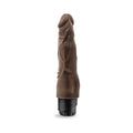 Dr. Skin Vibe 4 Realistic 8 in. Vibrating Dildo Brown - Fantasies Boutique