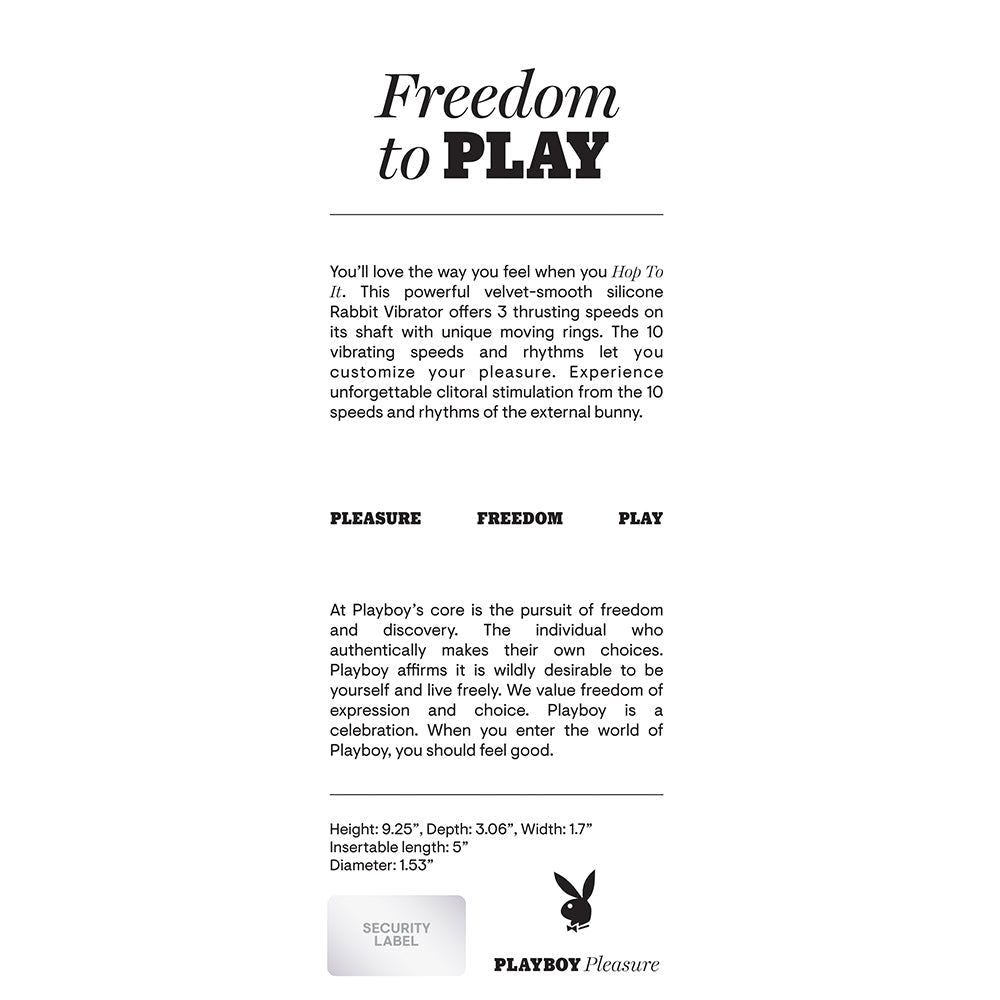Playboy Hop To It Rechargeable Thrusting Silicone Dual Stimulation Vibrator Acai - Fantasies Boutique
