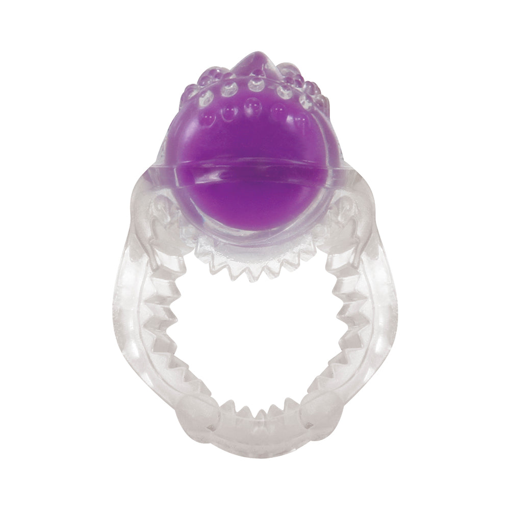 Evolved Ring True 3-Piece Vibrating Ring Set Clear/Purple - Fantasies Boutique