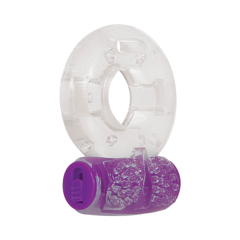 Evolved Ring True 3-Piece Vibrating Ring Set Clear/Purple - Fantasies Boutique