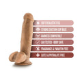 Dr. Skin Dr. Mark 7 in. Dildo with Balls Tan - Fantasies Boutique