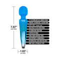 Nixie Rechargeable Wand Massager Blue Ombre Metallic - Fantasies Boutique