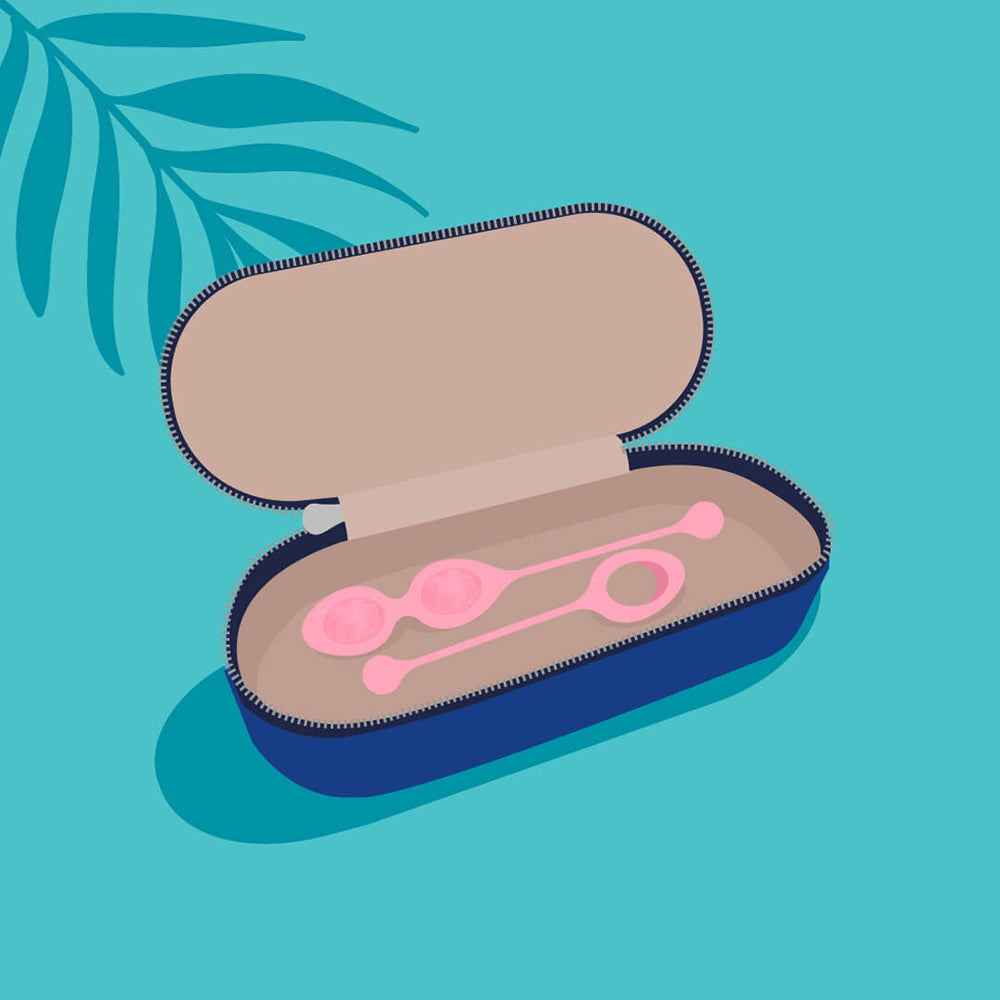 Biird Yonii 2-Piece Rose Quartz Eggs Set - Fantasies Boutique