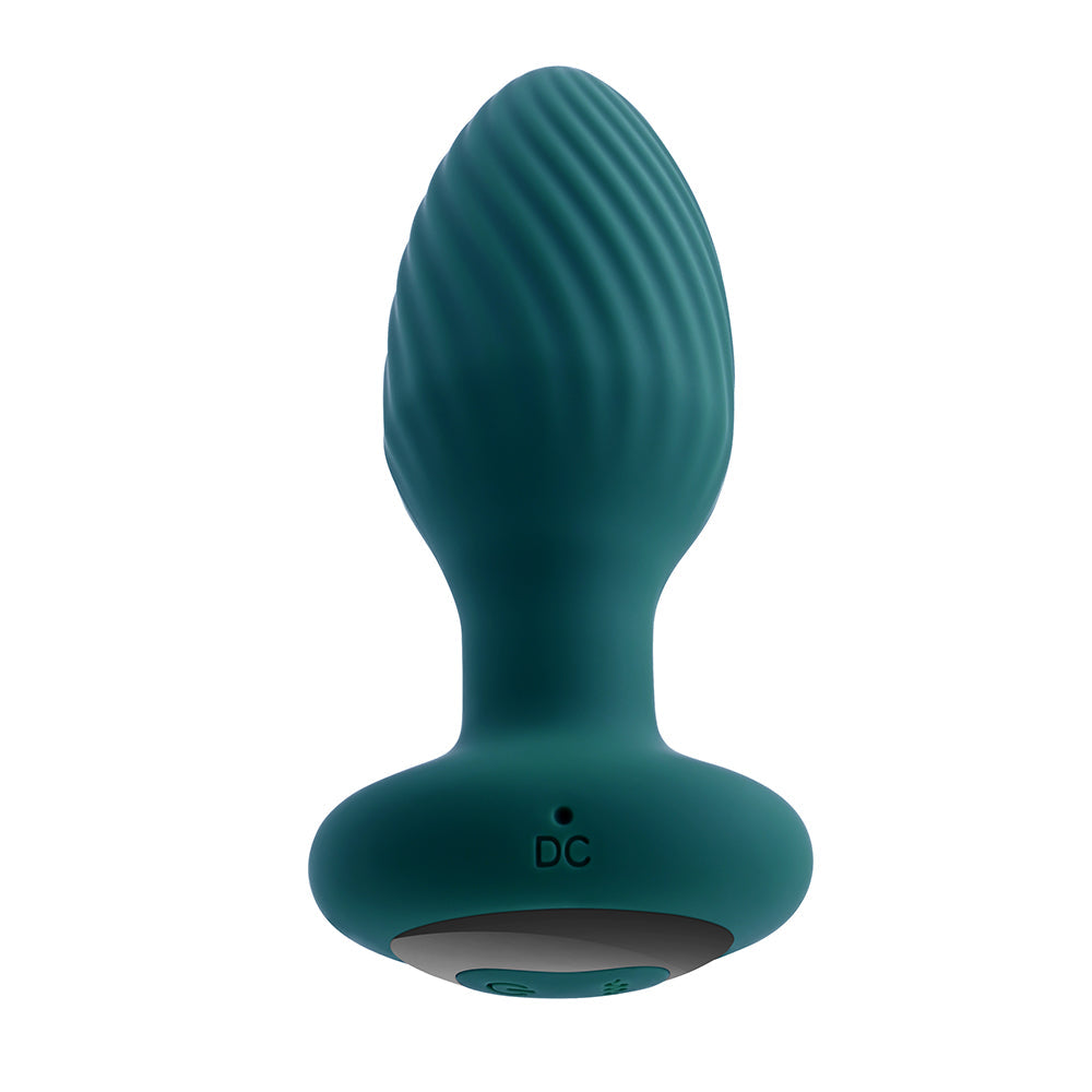 Playboy Spinning Tail Teaser Vibrating Rotating Anal Plug Salute - Fantasies Boutique
