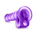 B Yours Sweet 'n Hard 4 Realistic 7 in. Dildo with Balls Purple - Fantasies Boutique