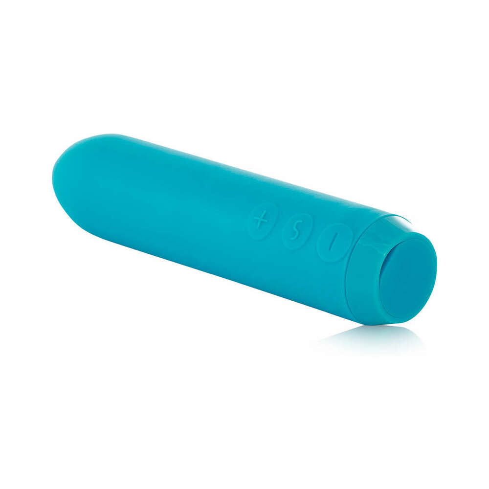 Je Joue Classic Bullet Vibrator Rechargeable Silicone with Finger Sleeve Teal - Fantasies Boutique