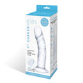 Glas 7 in. Curved Realistic Glass Dildo with Veins - Fantasies Boutique