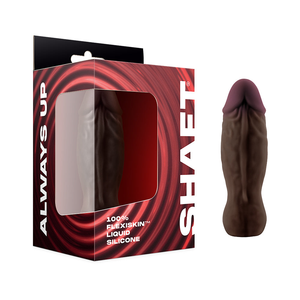 Shaft Bullet Rechargeable Realistic Silicone Mini Vibrator Mahogany - Fantasies Boutique