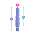 Blush Luxe Anastasia Silicone Slimline Vibrator Periwinkle - Fantasies Boutique