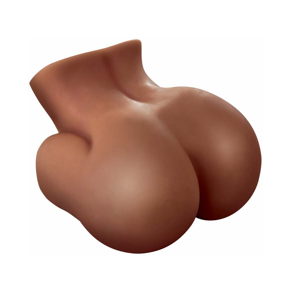 PDX Fuck Me Silly Bubble Butt Dual-Entry Mega Masturbator Brown - Fantasies Boutique