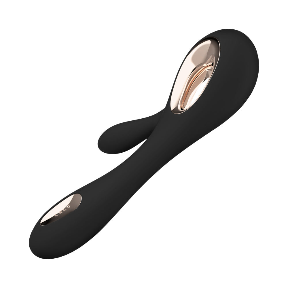 LELO SORAYA WAVE Rechargeable Rabbit Vibrator Black - Fantasies Boutique