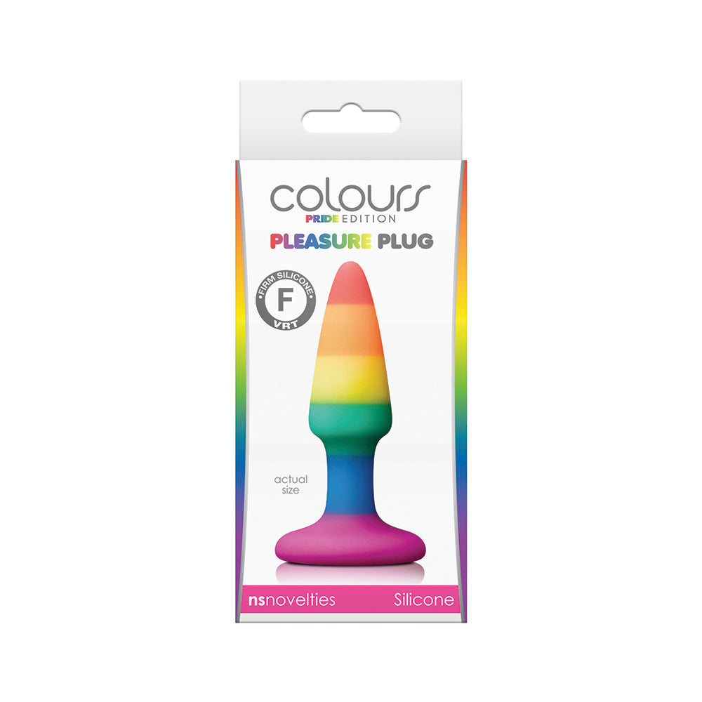Colours Pride Edition Pleasure Plug Mini Rainbow - Fantasies Boutique