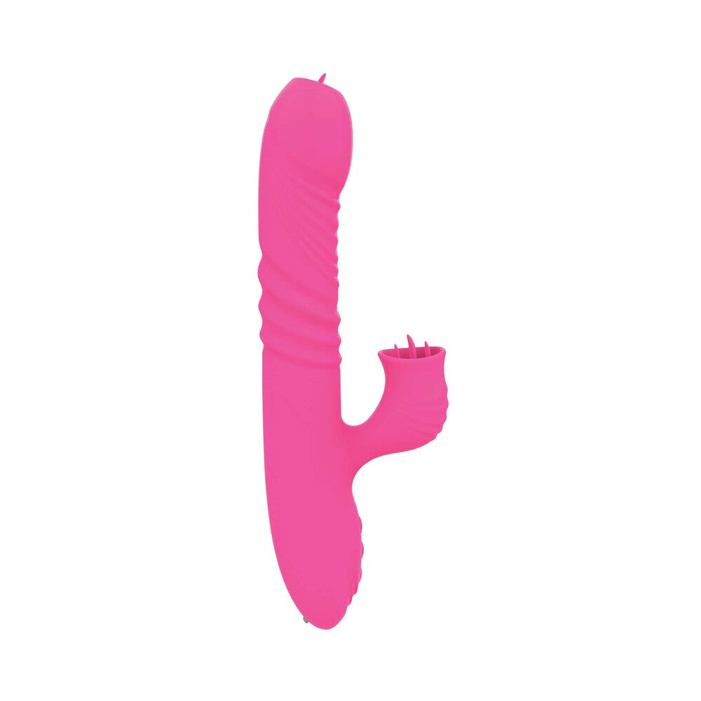 Passion Grabber Heat Up Dual Stimulator Pink - Fantasies Boutique