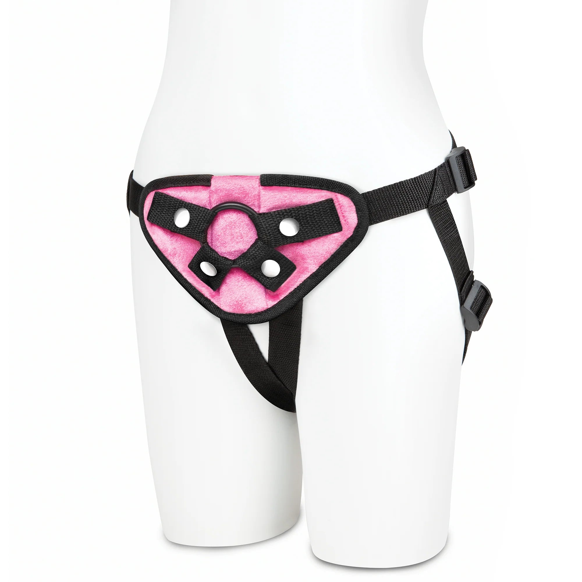 Lux Fetish Neoprene Strap-On Harness Pink - Fantasies Boutique