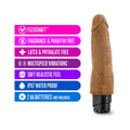 Dr. Skin Vibe 14 Realistic 8 in. Vibrating Dildo Tan - Fantasies Boutique
