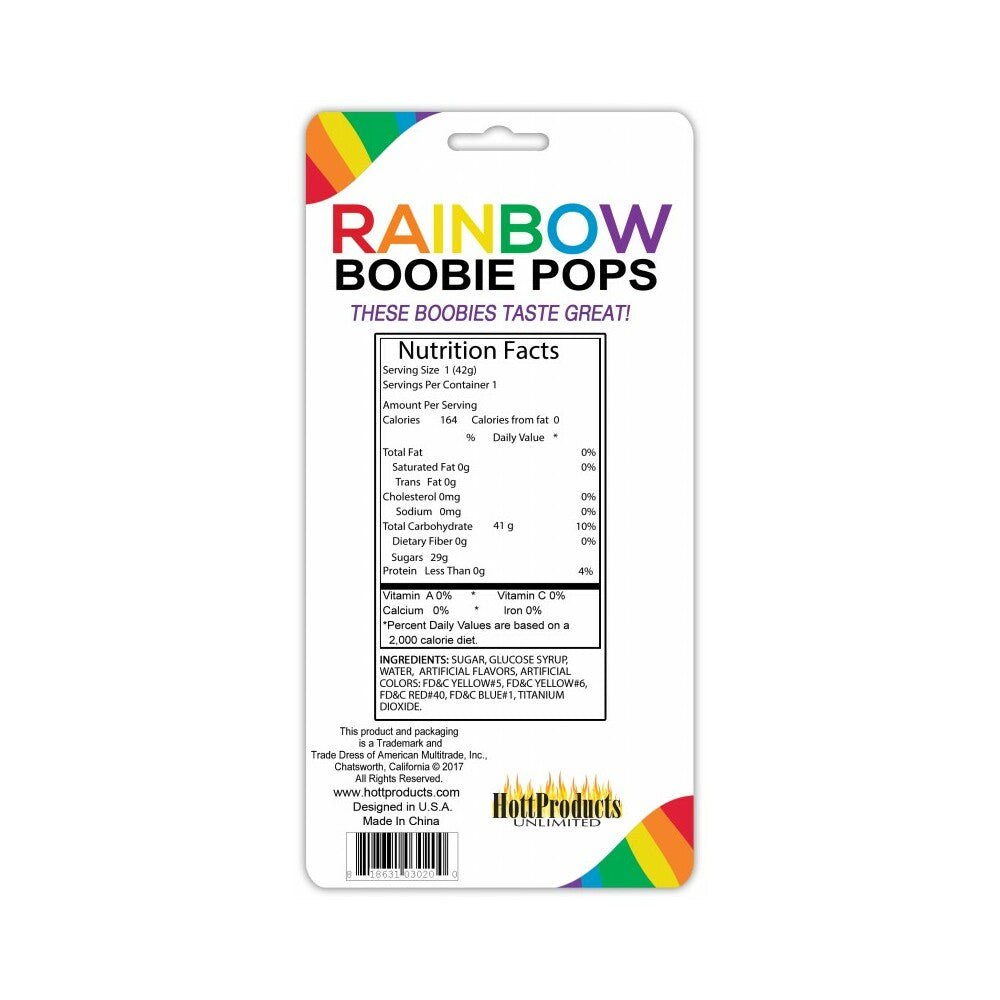 Rainbow Boobie Candy Pop - Fantasies Boutique
