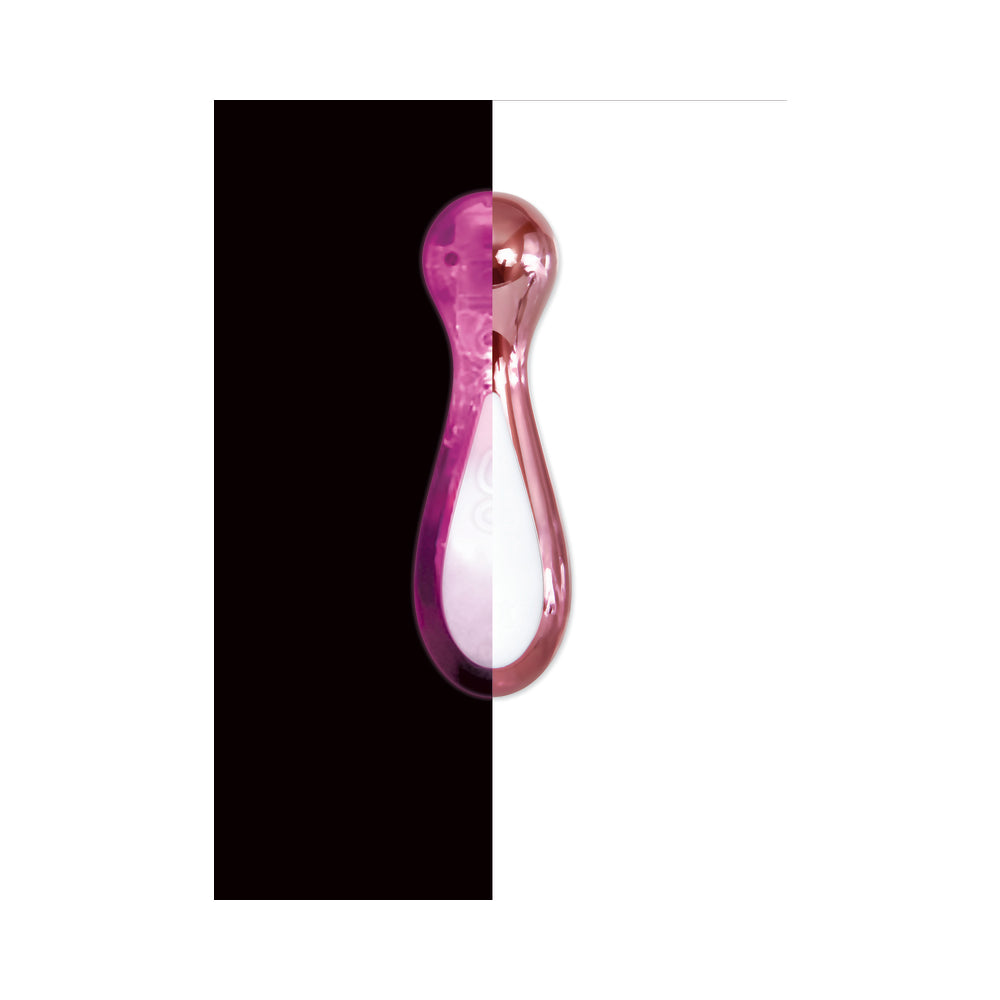 Evolved Starlite Light-Up Rechargeable Chrome Mini Vibrator Pink - Fantasies Boutique