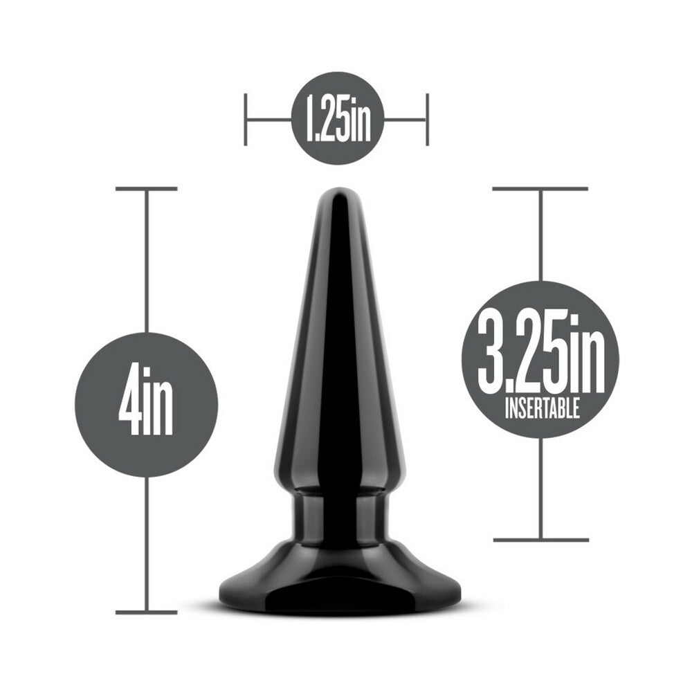 Anal Adventures Basic Vibrating Anal Pleaser Remote-Controlled Plug Black - Fantasies Boutique