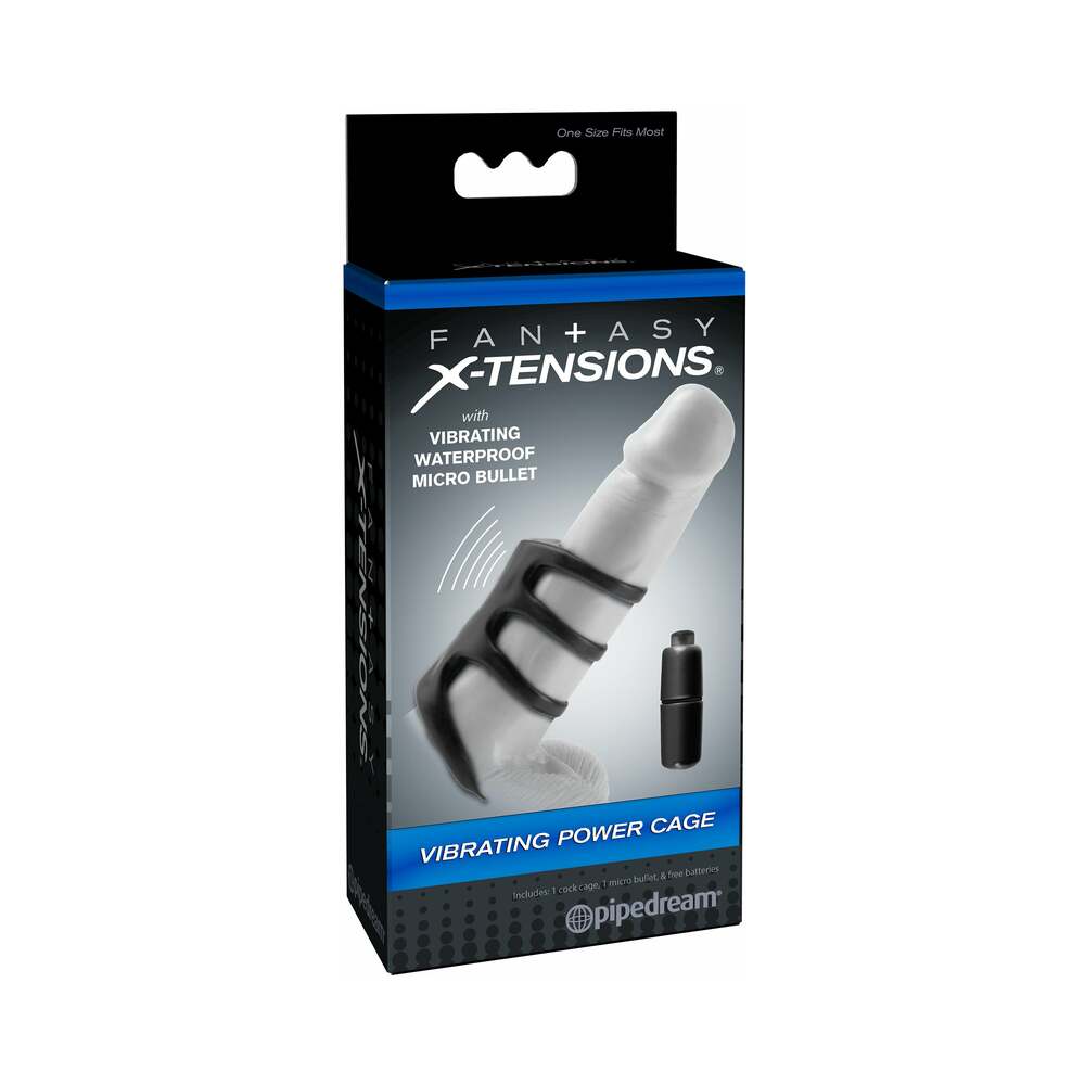 Fantasy X-tensions Vibrating Power Cage Black - Fantasies Boutique