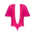 Magic Silk Pink Kink Flutter Sleeve Teddy Pink Glow L/XL