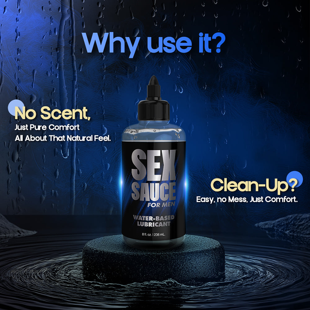 Naughty Jane's Sex Sauce for Men Water-Based Lubricant 8 oz.