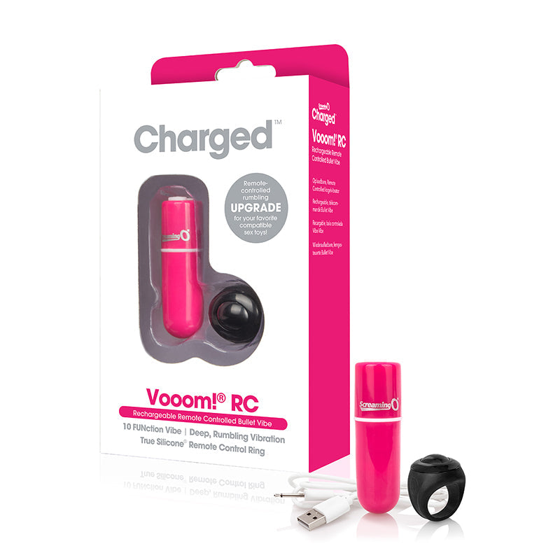 Screaming O Charged Vooom Remote Control Bullet - Pink - Fantasies Boutique