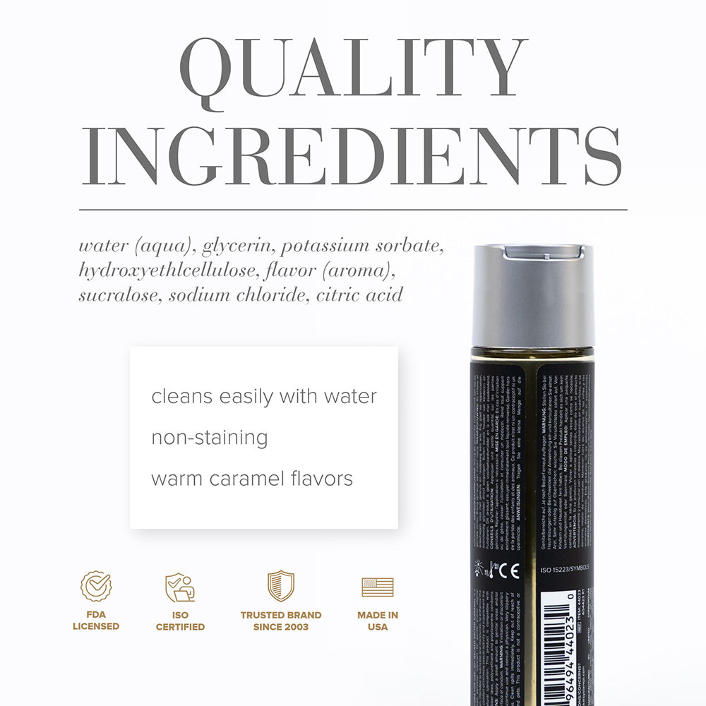 JO Gelato Salted Caramel Flavored Water-Based Lubricant 4 oz. - Fantasies Boutique