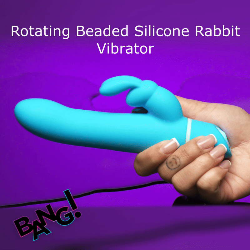 BANG! Silicone Rabbit Vibrator Blue