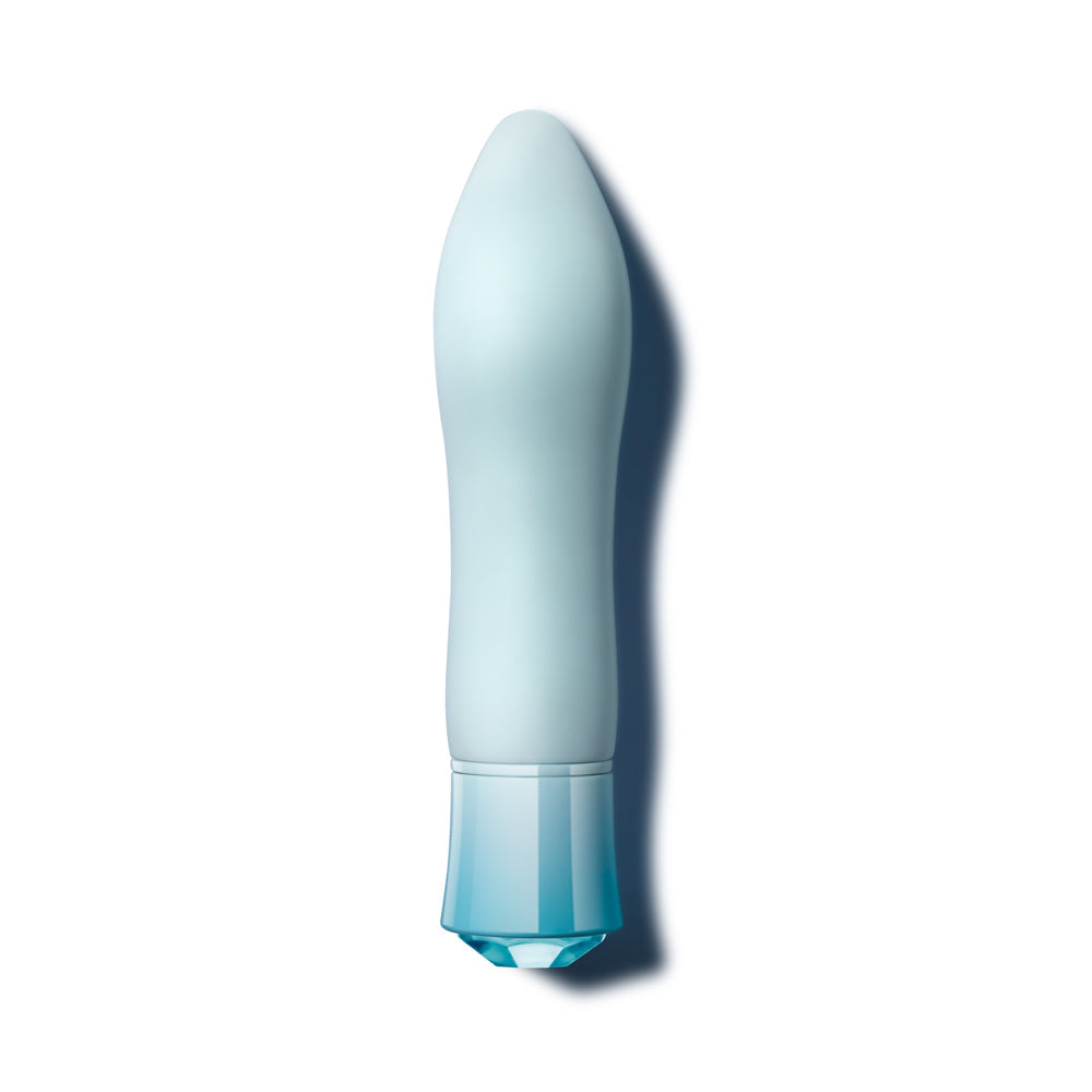 Blush Oh My Gem Ardor Rechargeable Warming Silicone Tapered Vibrator Aquamarine - Fantasies Boutique