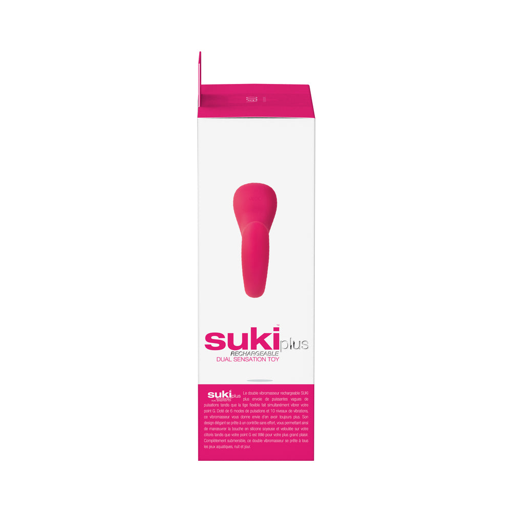 VeDO Suki Plus Rechargeable Dual Sonic Vibe Foxy Pink - Fantasies Boutique