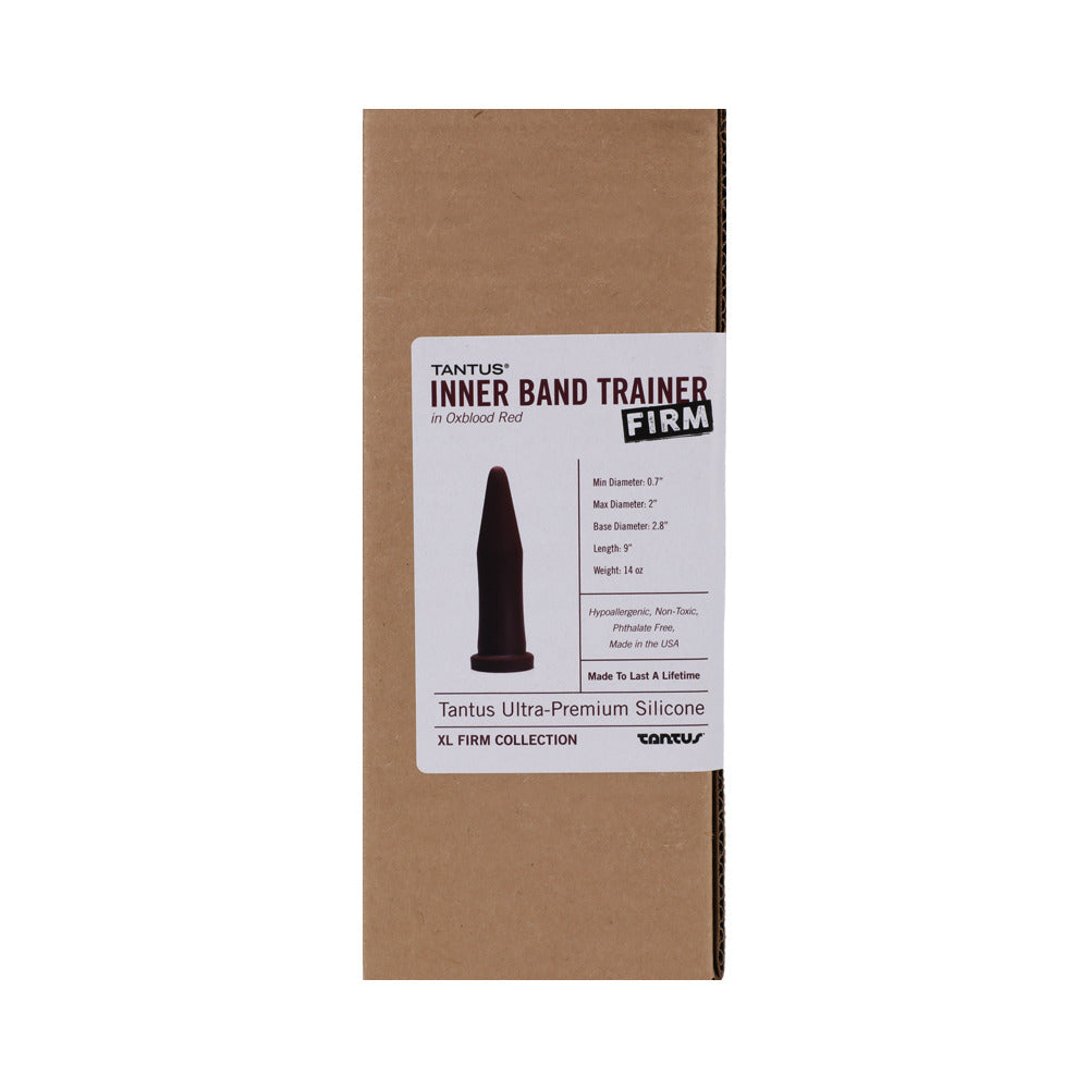 Tantus Inner Band Trainer Large Firm Dildo Garnet (Box) - Fantasies Boutique
