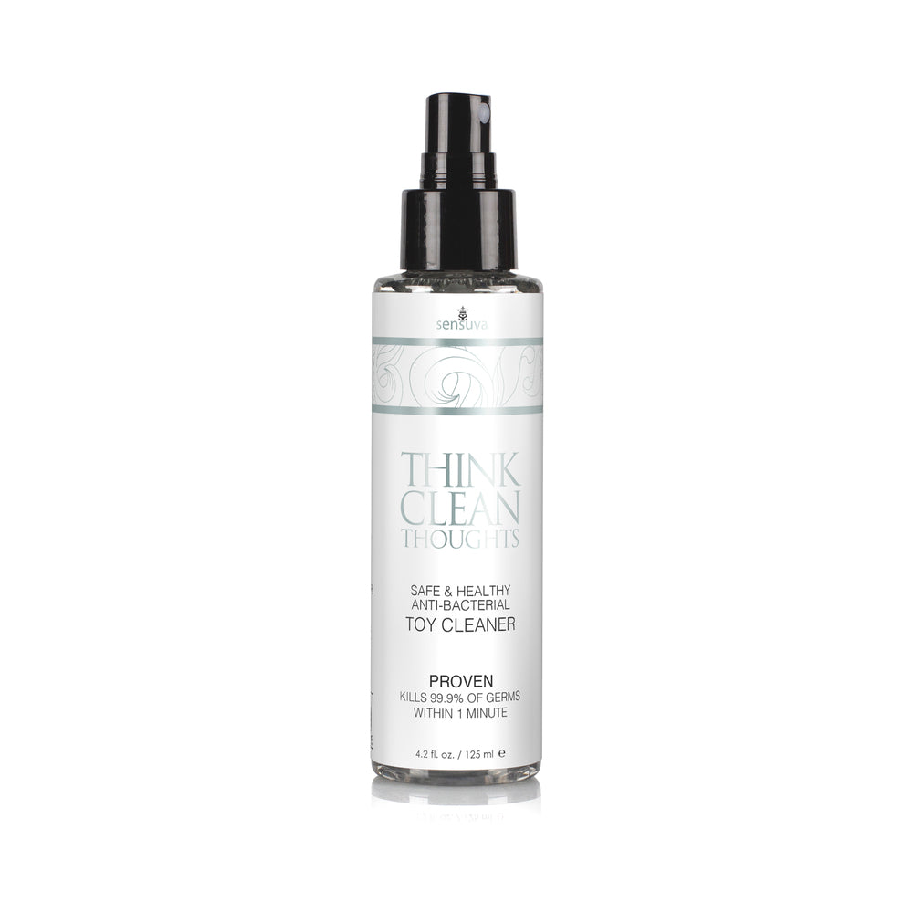 Sensuva Think Clean Thoughts Anti-Bacterial Toy Cleaner 4.2 oz. - Fantasies Boutique