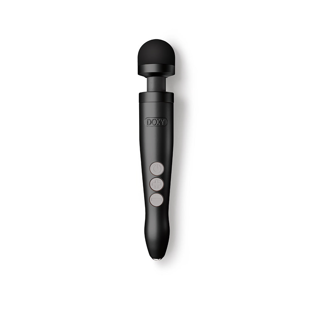 Doxy Die Cast 3R Rechargeable Compact Wand Vibrator Matte Black - Fantasies Boutique