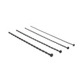 Ouch! Urethral Sounding Beginner Silicone Spiral Screw Plug Set Black 3 mm / 4 mm / 5 mm / 6 mm