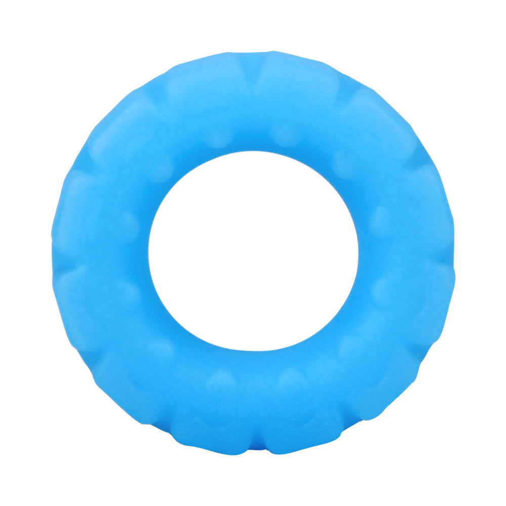 Rock Solid Sila-Flex Glow-in-the-Dark The Tire C-Ring Blue - Fantasies Boutique