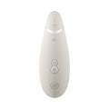 Womanizer Premium 2 Rechargeable Silicone Luxurious Pleasure Air Clitoral Stimulator Warm Gray - Fantasies Boutique