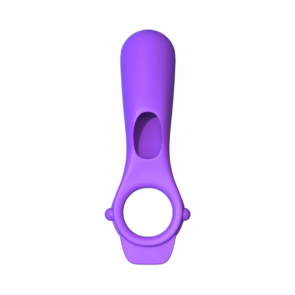 Fantasy C-Ringz Remote-Controlled Vibrating Ride N Glide Couples Ring Purple - Fantasies Boutique