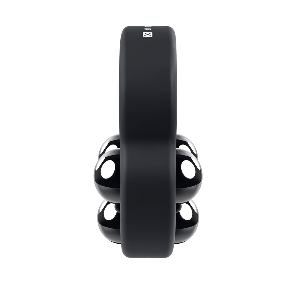 Gender X Workout Ring Weighted Silicone Training Cockring Black - Fantasies Boutique