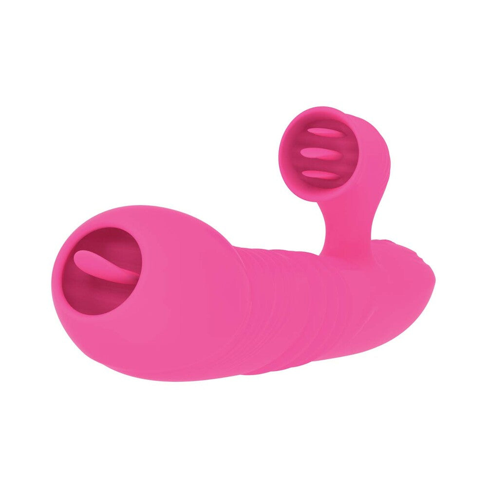 Passion Grabber Heat Up Dual Stimulator Pink - Fantasies Boutique