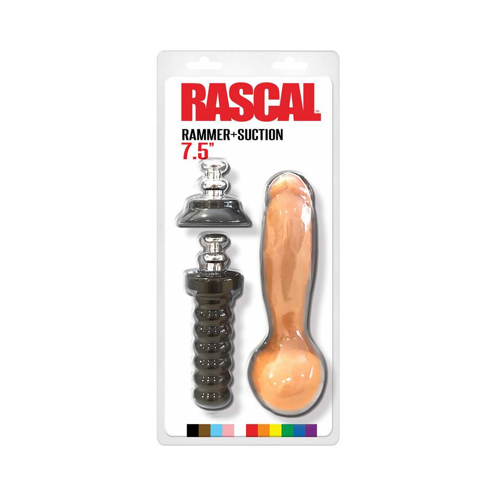Rascal Rammer + Suction 7.5 in. Dildo with Handle and Suction Cup