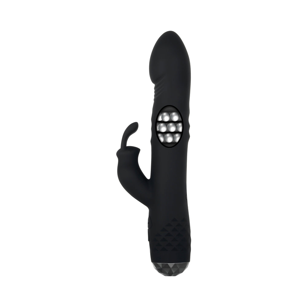 Evolved Bodacious Bunny Rechargeable Silicone Rabbit Vibrator Black - Fantasies Boutique