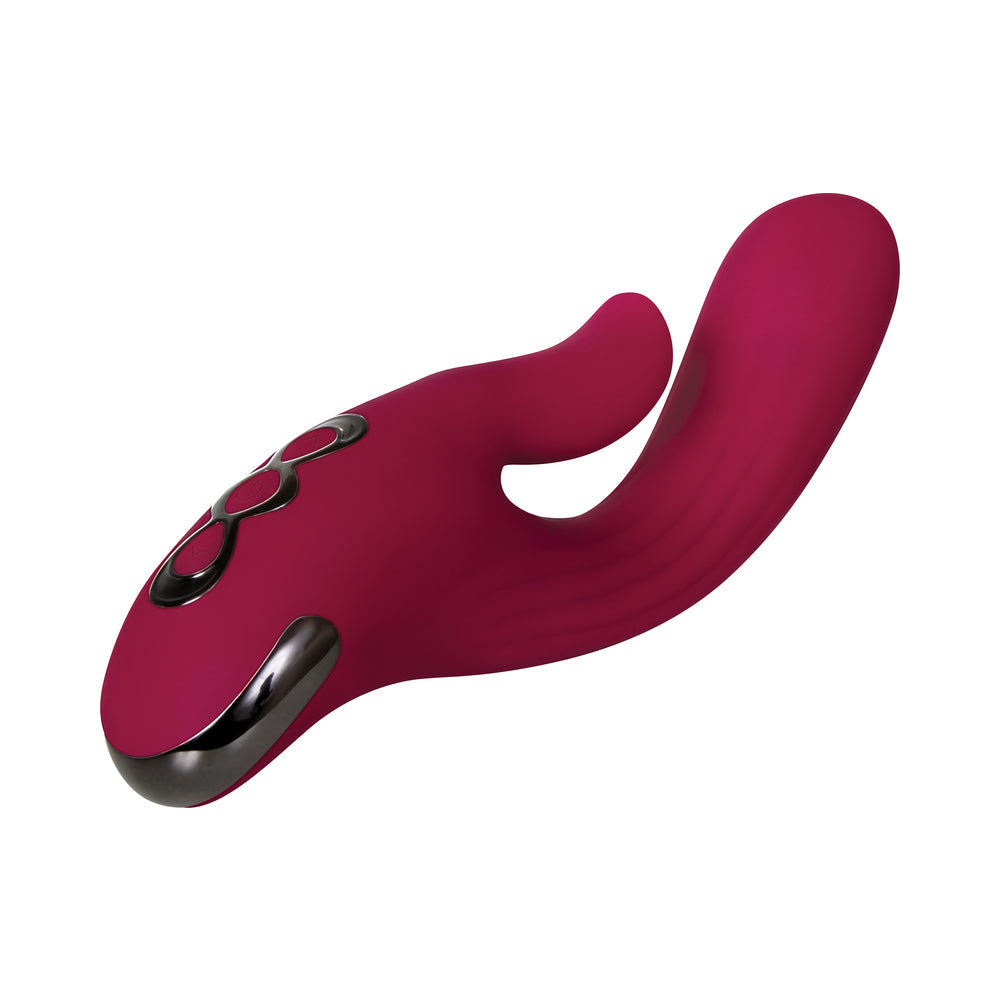 Evolved Red Dream Rechargeable Silicone Dual Stimulator - Fantasies Boutique